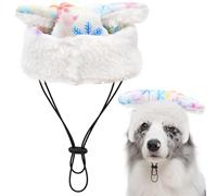 Pai Sence Winter Beanie Hat for Large Dogs Tie Dye Brimless Skull Cap with Ear Holes Rolled Cuff Retro Docker Hat Snowflake XL