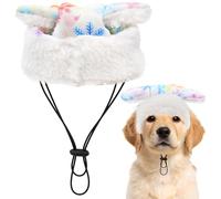 Pai Sence Winter Beanie Hat for Large Dogs Tie Dye Brimless Skull Cap with Ear Holes Rolled Cuff Retro Docker Hat Snowflake L