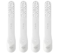 PAI4LEISI 4-Pack Gray Toothbrush Replacement Heads Compatible with Quip Electric Brush Heads Refill Soft Bristles