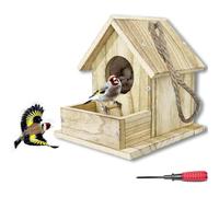 Bluebird House,Birdhouses for Outdoors,Wooden Bird House Kit for Outside Hanging,4.6 Inches Bird Nest, Nesting Box for Backyard Courtyard Patio Decor