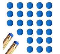 Paicreate 25 PCS Cue Tips, 10mm Pool Tips, Snooker Tips, Blue Diamond Snooker Cue Tips, Leather Pool Cue Tips for Pool Cues and Snooker