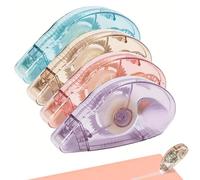 Paicreate 4 PCS Glue Roller, Double Sided Tape Dispenser, Scrapbooking Supplies, Glue Tape Roller for School Home Office Crafting, Cards, Journal and Scrapbook Accessories (0.31in X 26.25ft)