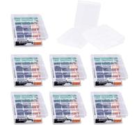 Paicreate 9 Pcs Clear Cell Battery Storage Holder, AA/AAA Storage Case, Hard Plastic Batteries Storage Boxes, for AA/AAA Rechargeable Batteries