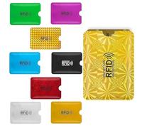 Paicreate 9 Pcs RFID Card Holder, RFID Blocking Sleeves, Credit Card Protector, Identity Card Protectors for Women Men