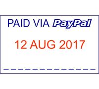 PAID DATE STAMP TRODAT 4750 SELF INKING DATER RUBBER ACCOUNTS OFFICE POST SCHOOL