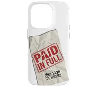 Paid In Full John 19:30 Christian - Receipt Stamp Cross Case for iPhone 14 Pro