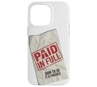 Paid In Full John 19:30 Christian - Receipt Stamp Cross Case for iPhone 14 Pro Max