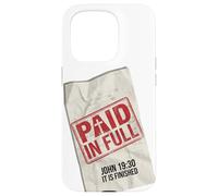 Paid In Full John 19:30 Christian - Receipt Stamp Cross Case for iPhone 15 Pro
