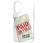 Paid In Full John 19:30 Christian - Receipt Stamp Cross Case for iPhone 17