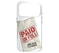 Paid In Full John 19:30 Christian - Receipt Stamp Cross Case for iPhone 17 Pro