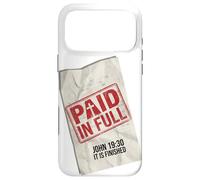 Paid In Full John 19:30 Christian - Receipt Stamp Cross Case for iPhone 17 Pro Max