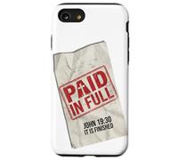 Paid In Full John 19:30 Christian - Receipt Stamp Cross Case for iPhone SE (2020) / 7/8