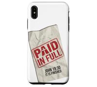 Paid In Full John 19:30 Christian - Receipt Stamp Cross Case for iPhone XS Max