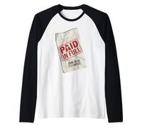 Paid in Full John 19:30 Christian - Receipt Stamp Cross Raglan Baseball Tee