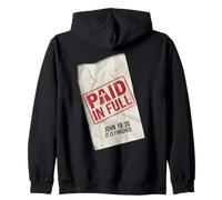 Paid In Full John 19:30 Christian - Receipt Stamp Cross Zip Hoodie