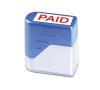 Paid Rubber Stamp Self Inking Bold Red Ink Text Business Office Self Stationery Inking Kit Document