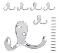 PAIDASHU 6 Pack Coat Hooks Wall Hooks for Hanging,