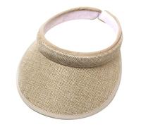 PAIDAXING 15 Colors Sun Visors for Women Men, Moisture Wicking UV Protection Sport Cap, Long Adjustable Hat for Golf Cycling Fishing Tennis Running Jogging Khaki