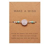 PAIDAXING Bracelets for Women Adjustable Couple Friendship Resin Hand Woven String Wrap Bracelet Best Friend Mom Daughter Matching Boho Bracelet for Women Girls Personalized Jewelry
