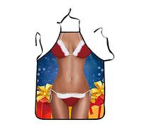 PAIDAXING Christmas Funny Aprons for Adults Cooking Half-length Apron Fun Xmas Apron Womens Mens Kitchen Baking Novelty Aprons for Christmas Restaurant House Kitchen Supplies