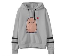 PAIDAXING Kawaii Hoodies for Girls Cartoon Print Splice Cute Hoodie Oversized Anime Hoodie Sweatshirts Teen Girl's Casual Dtawstring Jumper Sweater Long Sleeve Pullover Tops Blouse