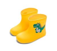 PAIDAXING Kids Wellies Cute 3D Cartoon Print Waterproof Rain Boots Boys Girls Unisex Non Slip Outdoor Water Shoes Comfortable Lightweight Soft PVC Water Shoes for Toddler