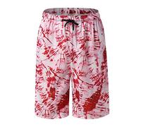 PAIDAXING Men's Shorts Summer Holiday Beach Surfing Shorts Casual Quick Dry Boardshorts Bathing Swimming Trunks Pink