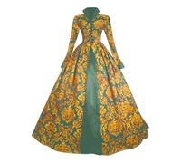 PAIDAXING Queen Victorian Dresses for Women Plus Size Retro Vintage Renaissance Court Masquerade Dress Rococo Baroque Marie Antoinette Royal Ball Gowns Ladies Medieval Cosplay Performance Costume