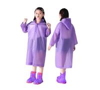 PAIDAXING Rain Coats for Kids UK Portable EVA Waterproof Rain Poncho Boys Girls Clear Rainwear with Hood Reusable Toddler Rain Jacket Cape for Travel Outdoor Climbing Cycling Hiking Camping