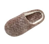 PAIDAXING Women's Flannel House Slippers Soft Memory Foam Anti-Slip Slippers Winter Warm Fleece Lined Shoes Indoor Outdoor