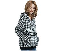 PAIDAXING Women's Pet Pouch Hoodies Long Sleeve Kangaroo Hoodies Cat Puppy Holder Hooded Sweatshirt Pullover oversized t shirts with Big Pocket for Small Animals