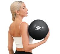 PAIDU 10-inch Core Ball, Anti-explosion and Anti-slip Mini Yoga Ball, Suitable for Pilates, Yoga, Core Training, Physical Therapy, Balance, Stability, Stretching Exercises (Blue)