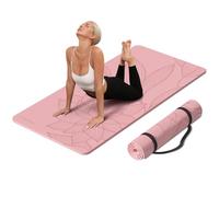 PAIDU Large Yoga Mat-183x90x1cm Extra Width ＆ Thick,Comfortable,Non-Slip Exercise Mat-Works Great on All Floor for Stretching,Yoga Studio,Gym or Home Workouts (Pink)