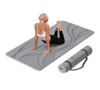 PAIDU Large Yoga Mat-183x90x1cm Extra Width ＆ Thick,Comfortable,Non-Slip Exercise Mat-Works Great on All Floor for Stretching,Yoga Studio,Gym or Home Workouts (Green)