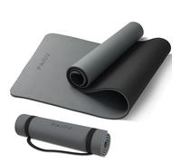 PAIDU Non-Slip Anti-Tear Extra Thick POE Yoga Mat - 183x61x10cm, All Ages, Carry Strap - Yoga, Pilates & Fitness (black)