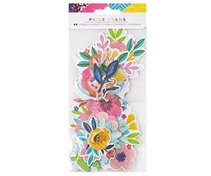 Paige Evans Blooming Wild Ephemera Cardstock Die-Cuts-Floral