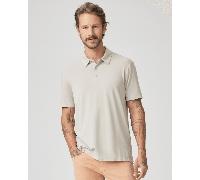 Paige Jeans Mens Burke Polo Shirt Fresh Oyster LIGHT BEIGE M
