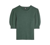 Paige Kato Puff-sleeve Ribbed Cashmere top - Green - M (UK12 / M)