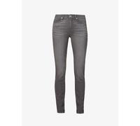 Paige Womens Grey Peaks Hoxton Skinny High-rise Stretch-denim Jeans 26