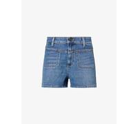 Paige Womens Paige Dani Stitched-Pocket Denim Shorts Sete 25