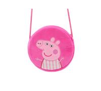 (PaigeRound) Peppa Pig Cute Piggy Peachy Plush Handbag Female Girl Bag Shoulder Kawaii