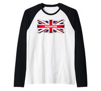 Paignton UK British Flag Raglan Baseball Tee