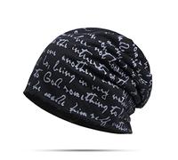 PAIHUIART Knitted Hat Beanie Hats Women Men Winter Hat Autumn Winter Beanies Hats Light Weight Thin Men Women Letter Hat Casual Turban Hip Hop Beanies Caps Bonnet Hats A