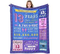 Paihvcn 13 Year Old Girl Birthday Ideas - 13th Birthday Decorations & Gift: Throw Blanket 60"x50"