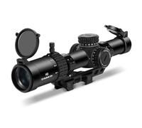 Paike 1.2-6x24 LPVO FFP Rifle Scope Red Illuminated BDC Reticle First Focal Plane Scope with Cantilever Mount