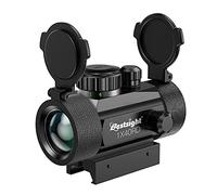 Paike 1X40 Red Dot Sight Red Green Dot Illuminated,11mm/20mm Rail,Protector Covers Rifle Scope