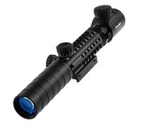 Paike 3-9x32 Hunting Rifle Scope Red/Green Dot Illuminated Sight Optics Tactical Sniper Scopes w/22mm