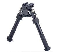 Paike 6’- 9’Tactical Rifle Adjustable Bipod, CNC Quick Detach Lever for Picatinny Rail Mount