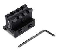 Paike Picatinny Riser Mount Adjustable Height Lockdown Series with Quick Release, 1.57" L | 5 Slots, Raise 0.9-1.2 inches