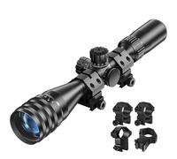 Paike Rifle Scope 6-24x50 AOE Red Green Blue Illuminated With Sunshade